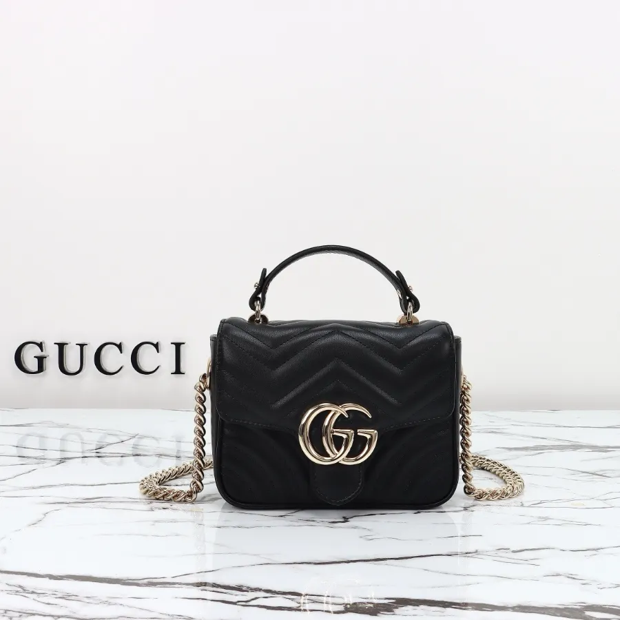 GUCCI GG 마몽 mini 탑핸들 블랙 #811238.JPG