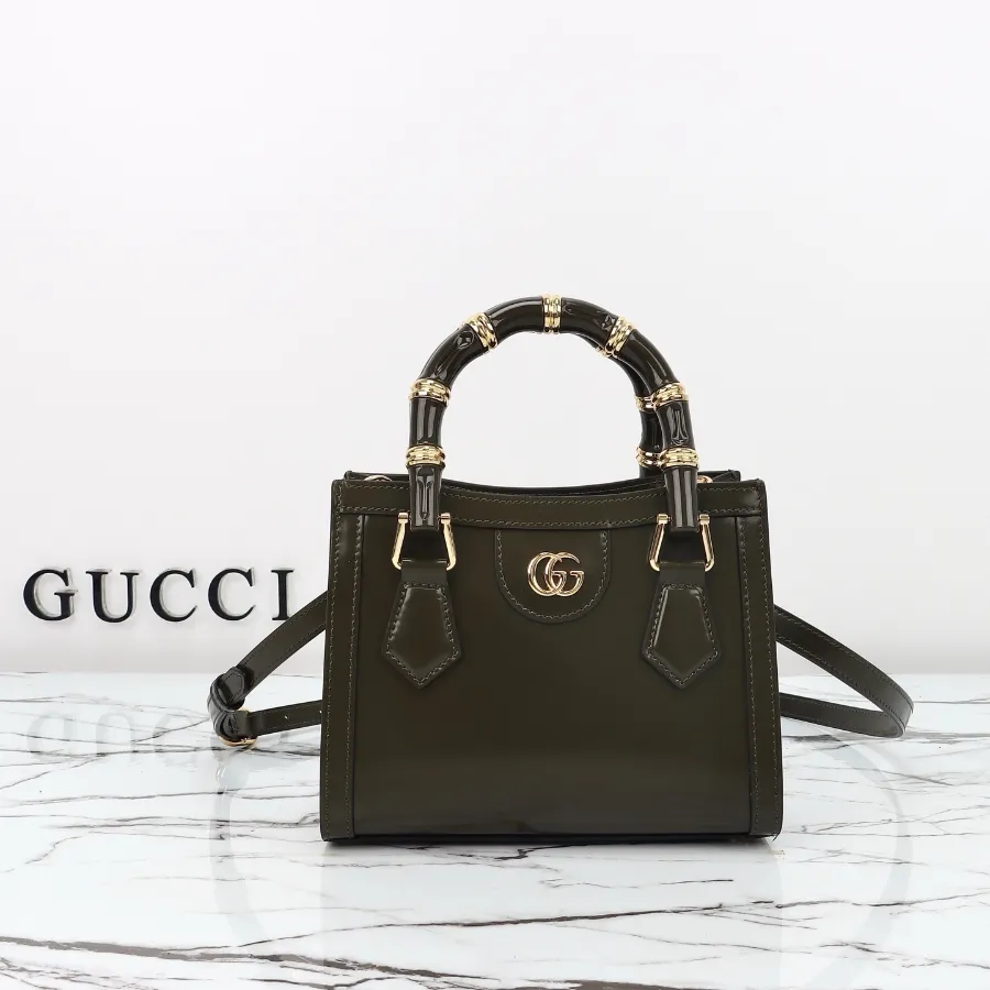 GUCCI 디아나 미니 파이썬 토트백 다크브라운 #832936.JPG