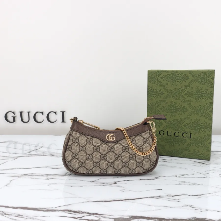 GUCCI Ophidia 미니 체인숄더백 브라운 #764960.JPG