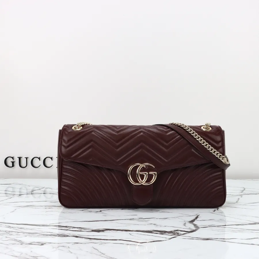 GUCCI GG 마몽트 미디엄 체인 숄더백 #788371.JPG