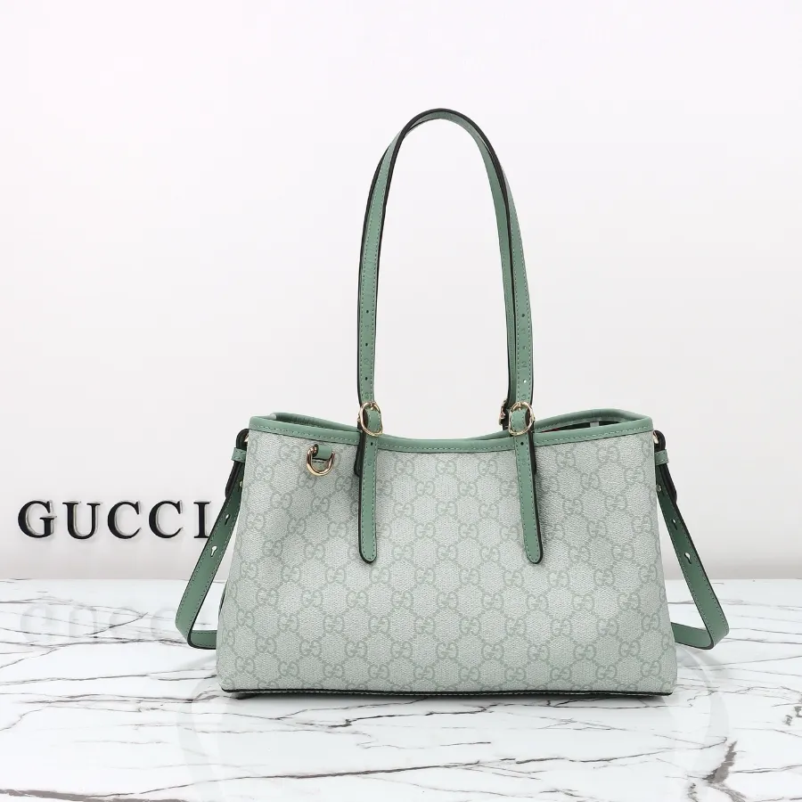GUCCI GG Emblem 미디엄 토트백 오리지날 GG 민트 #815214.JPG
