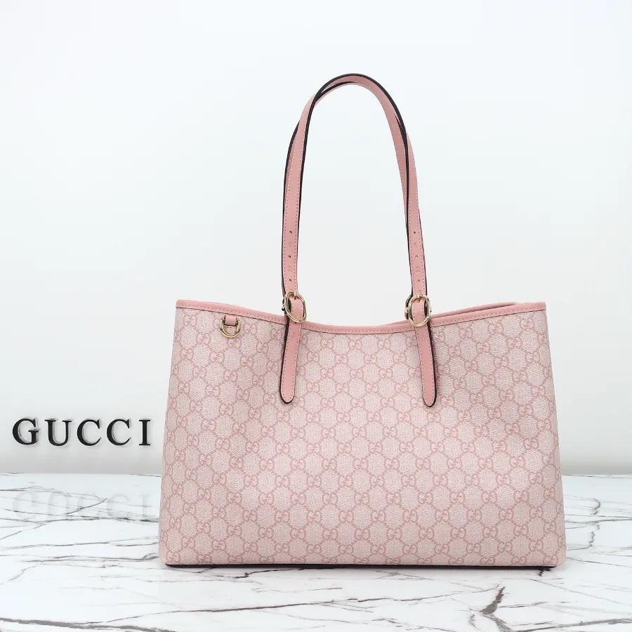 GUCCI GG Emblem 라지 토트백 오리지날 GG 핑크 #815213.JPG