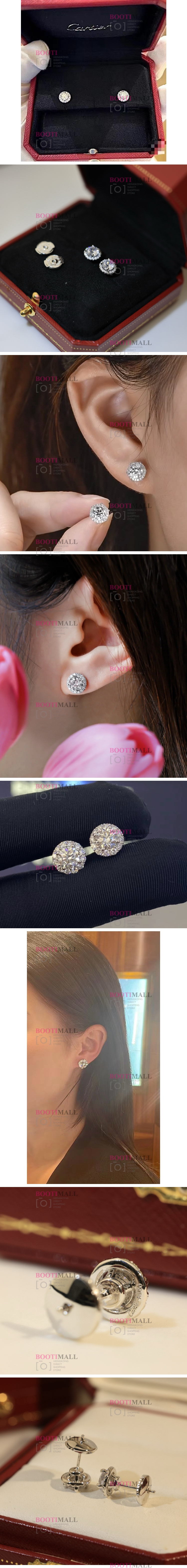 귀걸이 까르띠에 C社