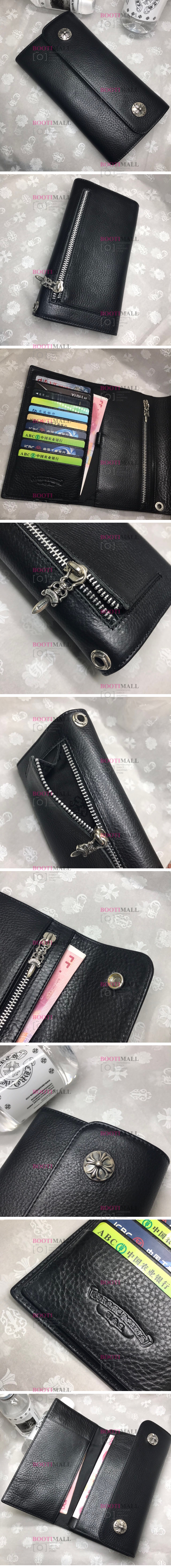 Chrome 3단 장지갑 크롬하츠